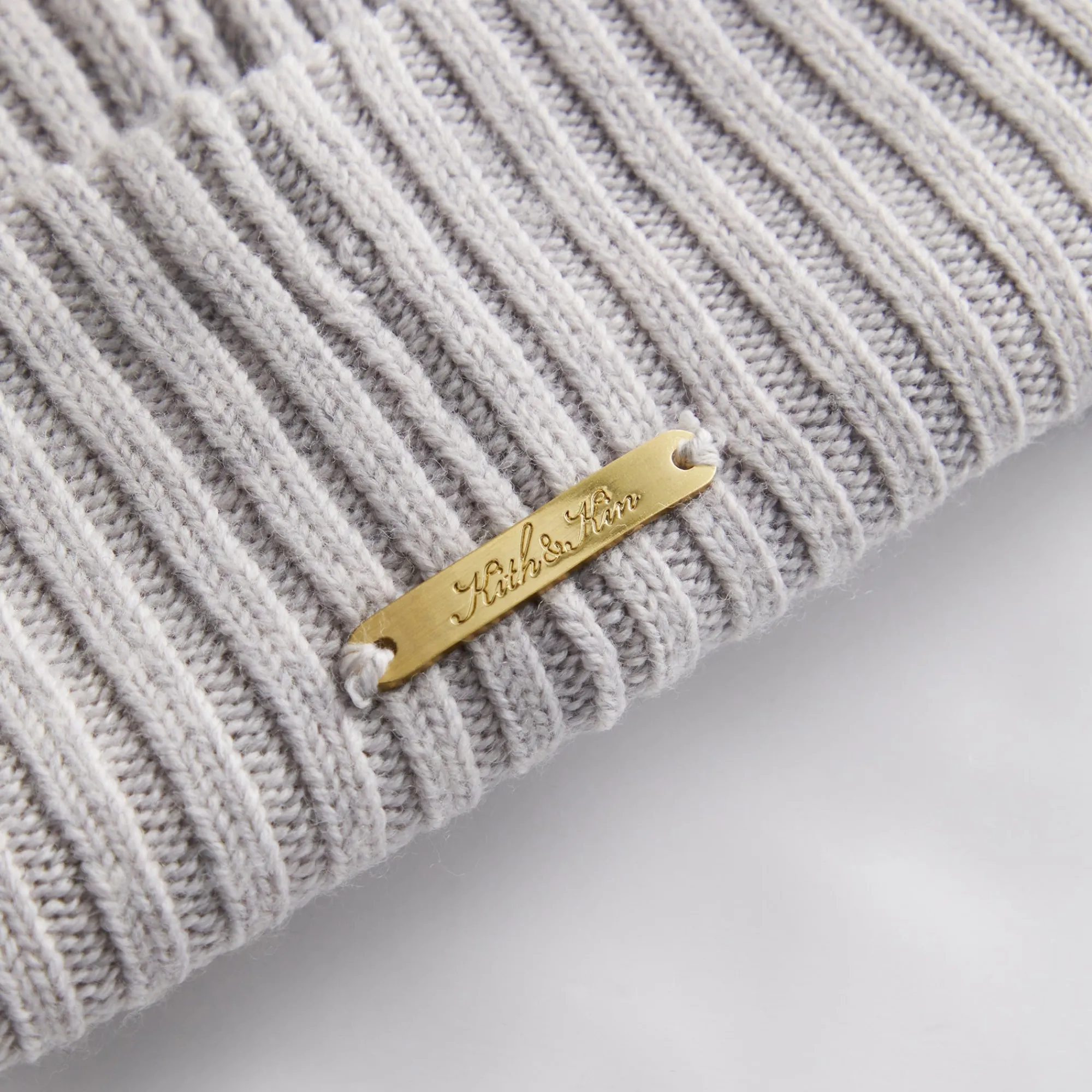 Best Kith & New Era For New York Yankees Knit Beanie Light Heather Grey