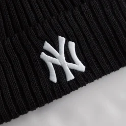 Shop Kith & New Era For New York Yankees Knit Beanie Black