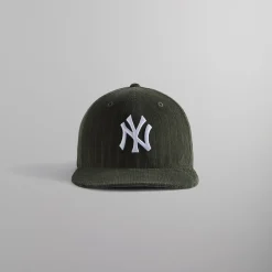 New Kith & New Era For Yankees Novelty Corduroy 59Fifty Low Profile Cypress