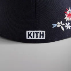Fashion Kith And New Era For Yankees Floral 59Fifty Low Profile Nocturnal
