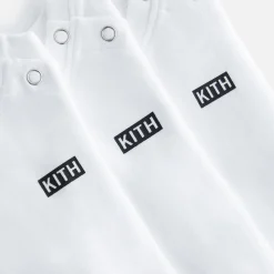 Cheap Kith Baby Core 3-Pack Onesies White
