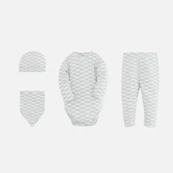 Shop Kith Baby Monogram Gift Set Light Heather Grey