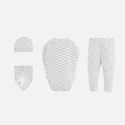 Shop Kith Baby Monogram Gift Set Light Heather Grey