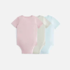 Cheap Kith Baby 3-Pack Onesie Dusty Quartz