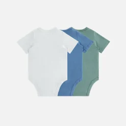 Cheap Kith Baby 3-Pack Onesies Bering Sea Multi