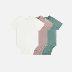 Shop Kith Baby 3-Pack Onesies Dusty Mauve Multi