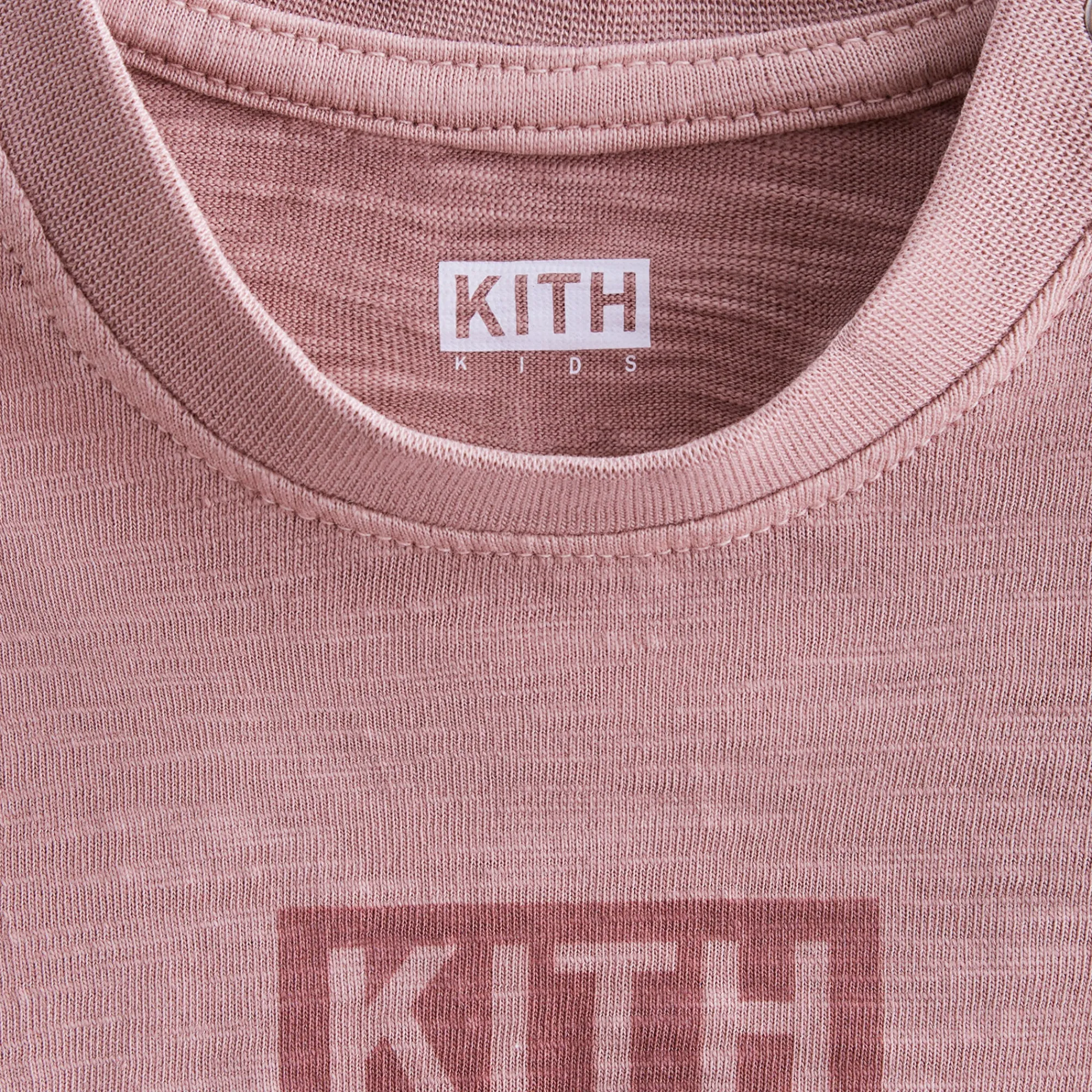 Clearance Kith Baby Slub Long Sleeves Onesie Dusty Quartz