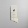 Cheap Kith Butterfly Classic Logo Socks White