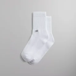Online Kith Classic Half Crew 3 Pack Socks White
