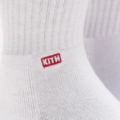 Flash Sale Kith Classics X Stance Fall '18 Crew Sock White / Red