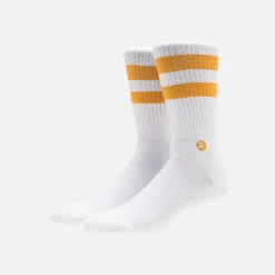 Store Kith Classics X Stance Fall '18 Crew Sock White / Gold
