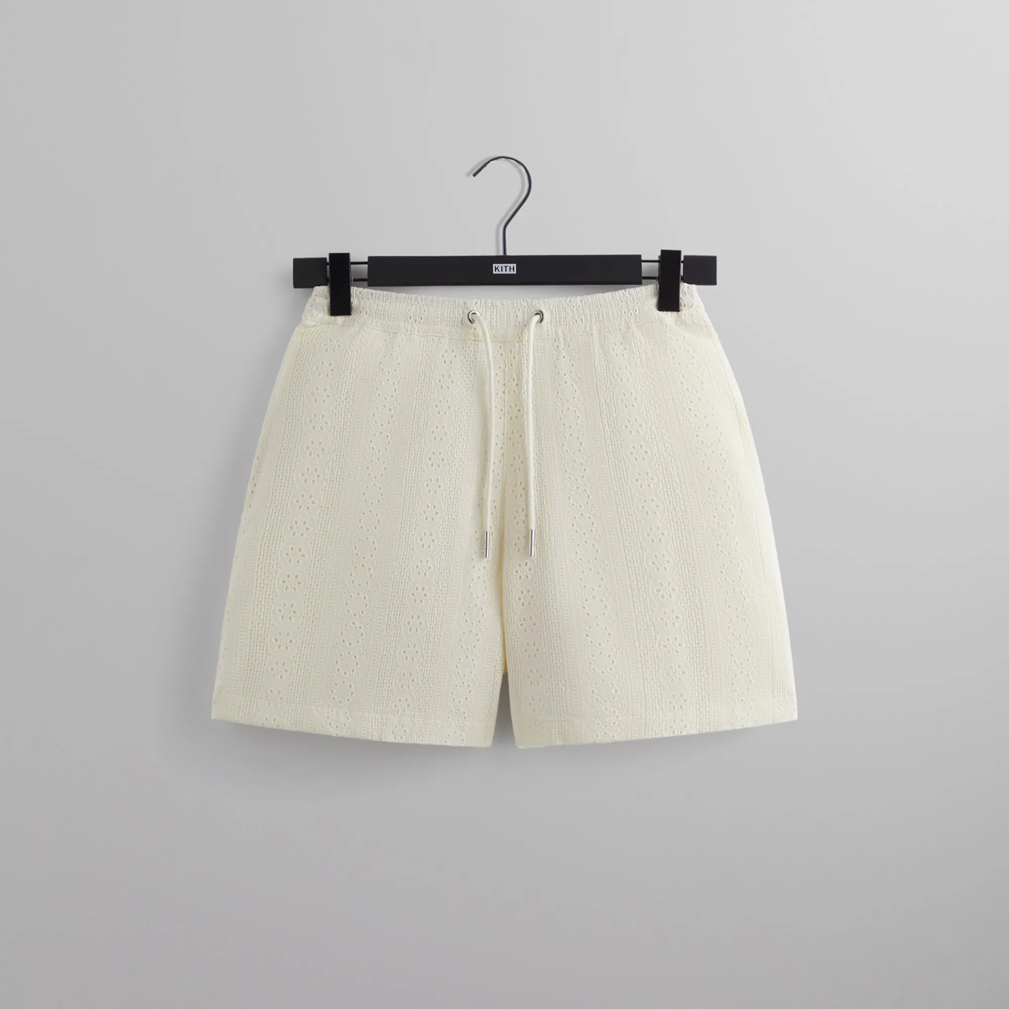 Flash Sale Kith Cotton Eyelet Belmont Short Sandrift