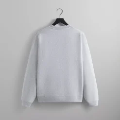 Fashion Kith Crest Crewneck Light Heather Grey