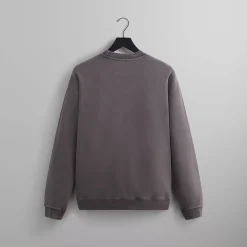 Flash Sale Kith Crystal Wash Interlock Vintage Crewneck Thunder
