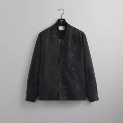 Best Sale Kith Cupro Linen Sullivan Gi Shirt Black