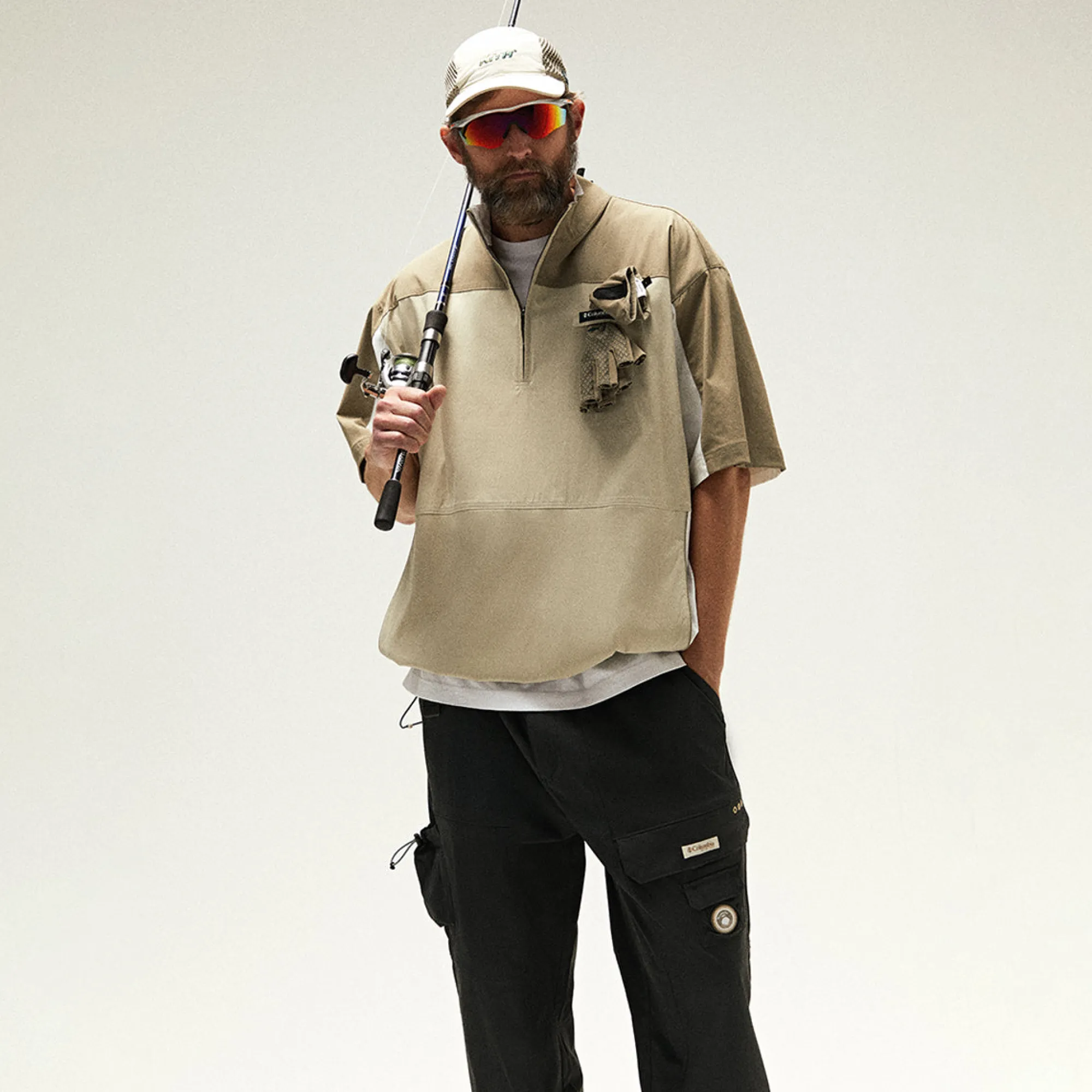 Fashion Kith For Columbia Pfg Links Windshirt Fossil