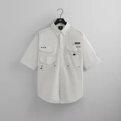 Cheap Kith For Columbia Pfg Short Sleeve Shirt Sea Salt