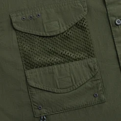 Outlet Kith For Columbia Pfg Short Sleeve Shirt Surplus Green