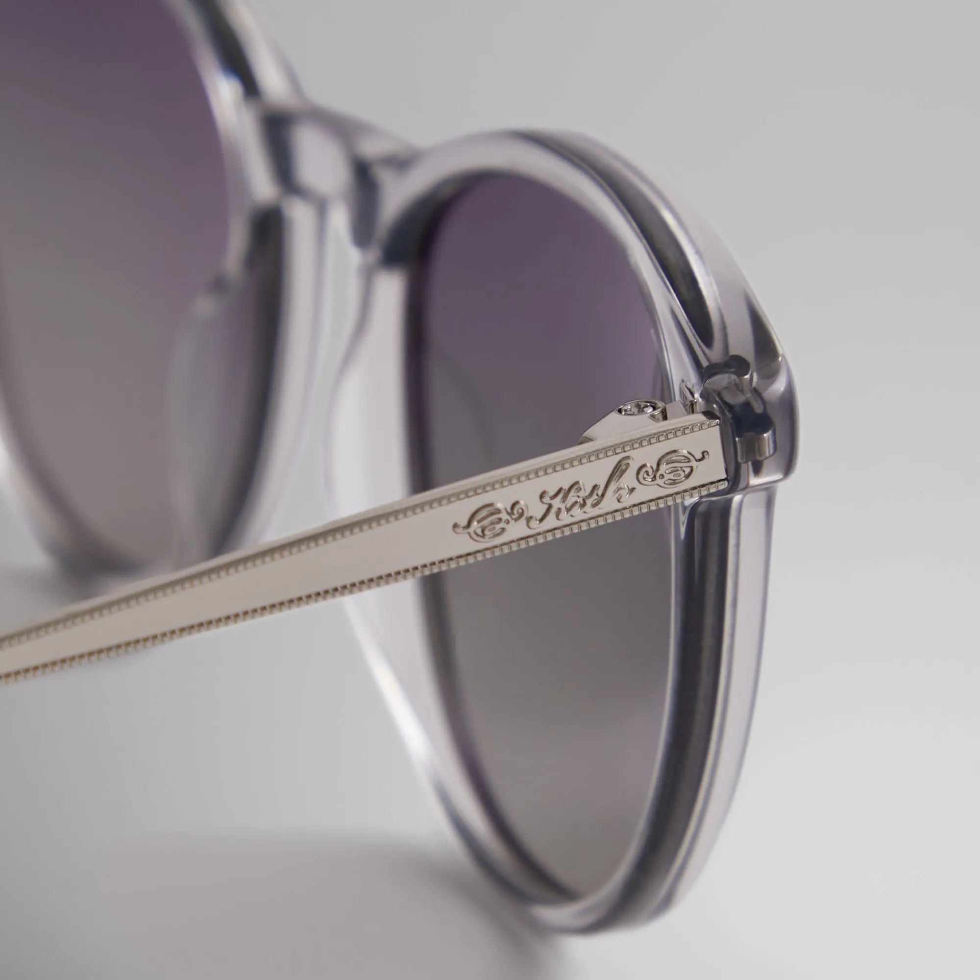 Clearance Kith For Modo Georgica Sunglasses Grey Crystal / Silver / Clear