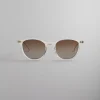 Shop Kith For Modo Georgica Sunglasses Crystal / Gold / Clear