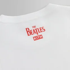 Outlet Kith For The Beatles Red Roses Vintage Tee White