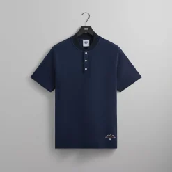 Sale Kith For Wilson Pique Pearson Henley Pullover Nocturnal
