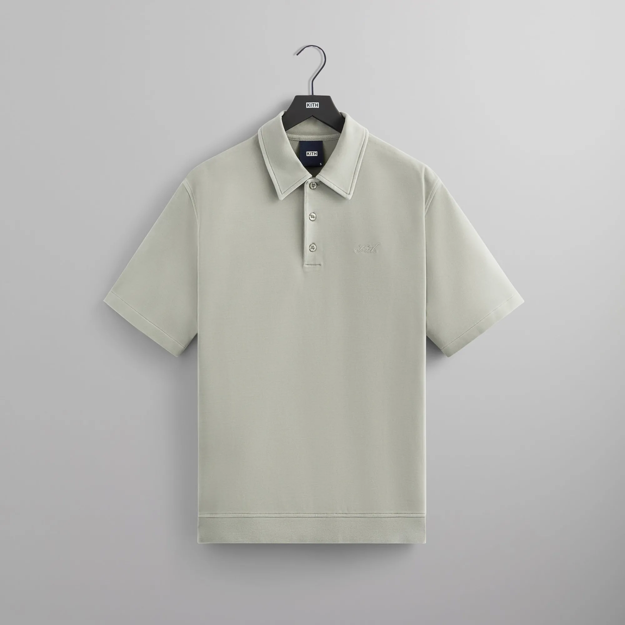 Discount Kith Interlock Graham Polo Haze