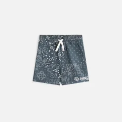 Hot Kith Kids All-Over Print Paisley Camp Short Court
