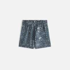 Hot Kith Kids All-Over Print Paisley Camp Short Court