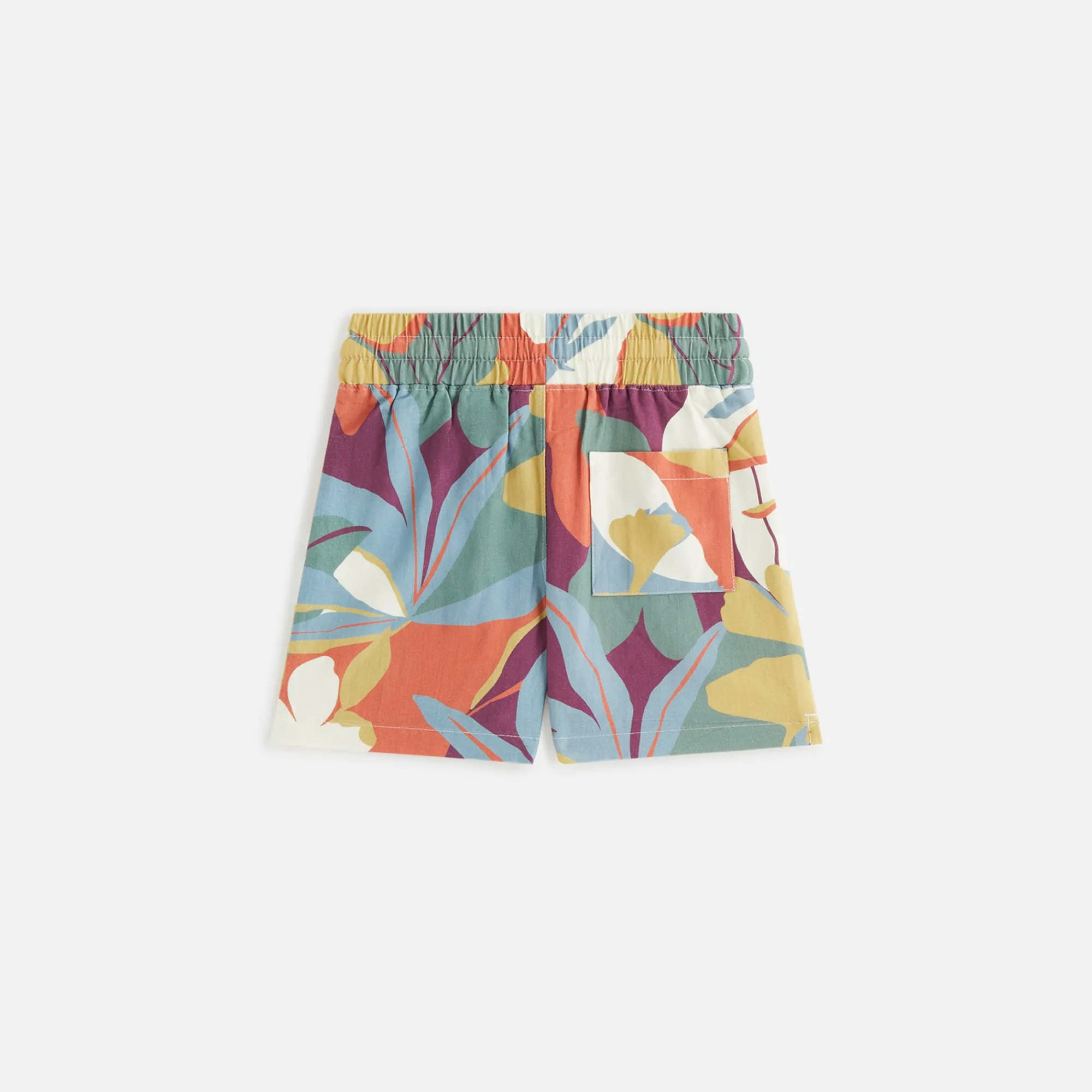 Clearance Kith Kids All-Over Print Tropical Camp Short Fatigue