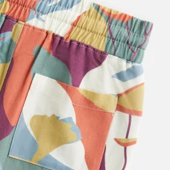 Clearance Kith Kids All-Over Print Tropical Camp Short Fatigue