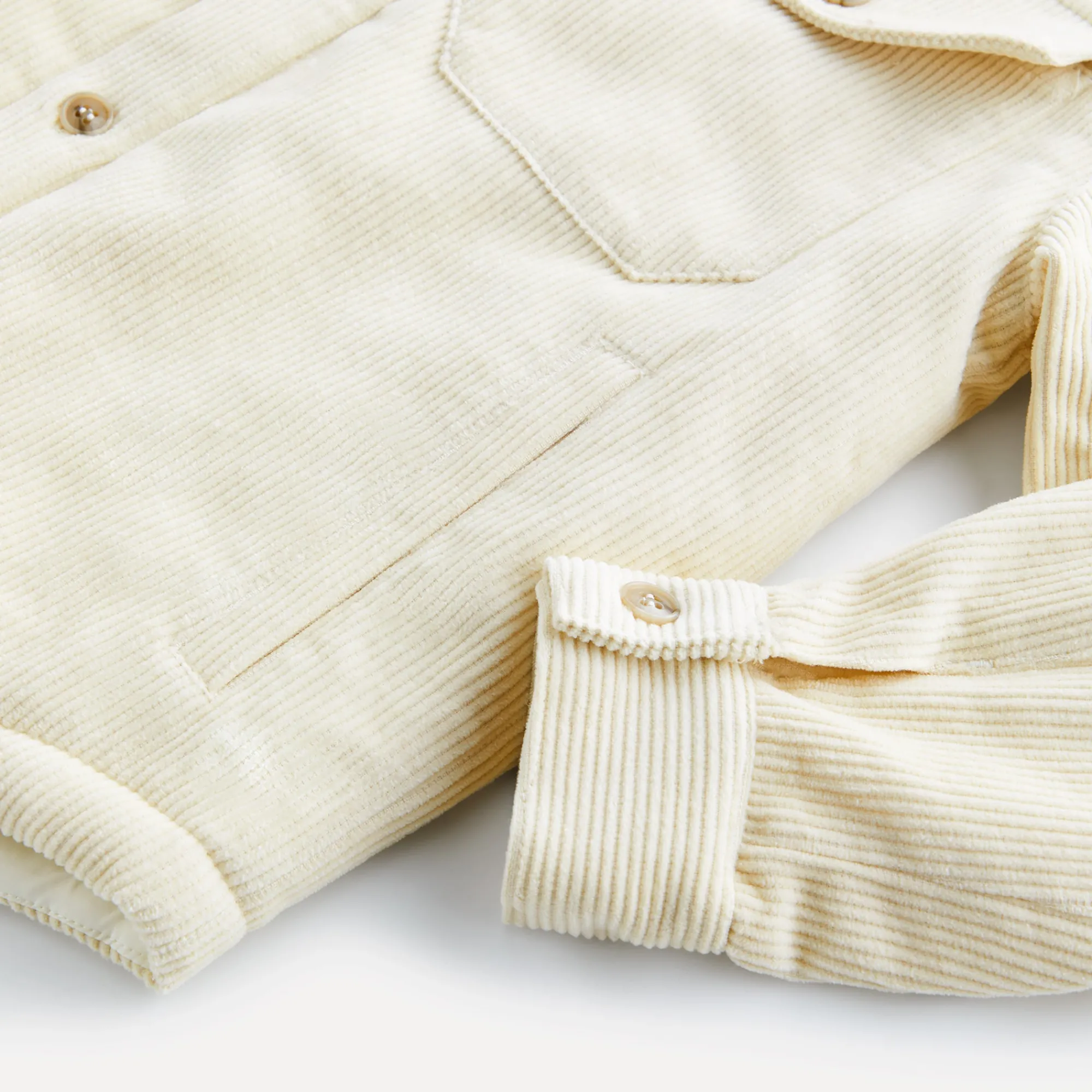 Best Sale Kith Baby Kith Kids Baby Classic Corduroy Shacket Sandrift