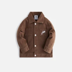 Cheap Kith Baby Kith Kids Baby Twill Workman Shirt Coffee