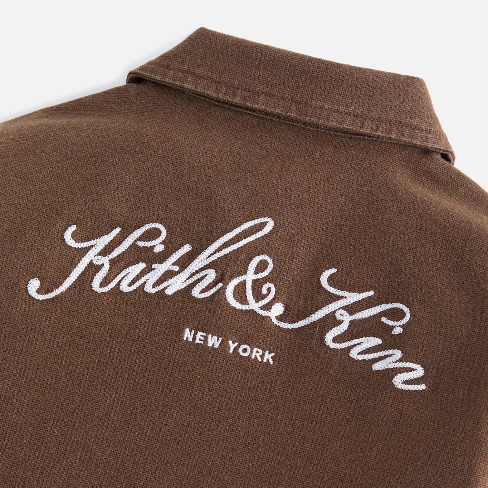 Cheap Kith Baby Kith Kids Baby Twill Workman Shirt Coffee