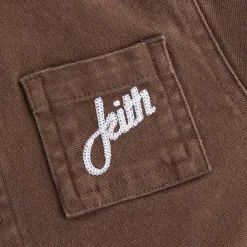 Cheap Kith Baby Kith Kids Baby Twill Workman Shirt Coffee