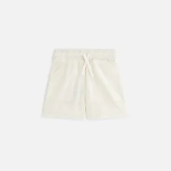 New Kith Kids Broderie Logo Camp Short Sandrift