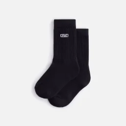 Shop Kith Kids Classic Crew Socks Black
