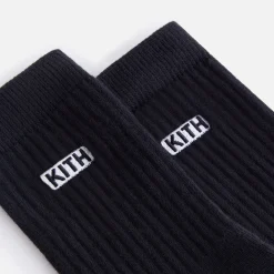 Shop Kith Kids Classic Crew Socks Black