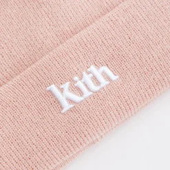 Best Kith Kids Classic Serif Logo Beanie Rose