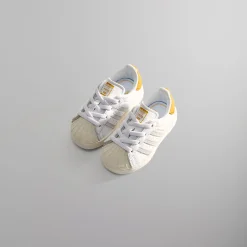 Cheap Kith Kids Classics For Adidas Originals Toddler Superstar White / Off White