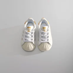 Cheap Kith Kids Classics For Adidas Originals Toddler Superstar White / Off White