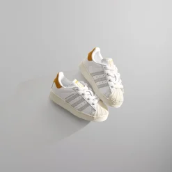 Cheap Kith Kids Classics For Adidas Originals Toddler Superstar White / Off White