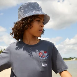 Outlet Kith Kids Floral Pocket Tee Torpedo