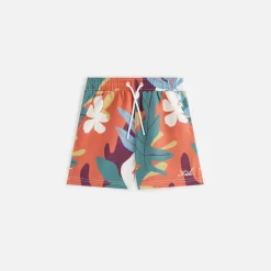 Cheap Kith Kids Kai Swim Trunk Fatigue