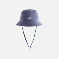 Discount Kith Kids 5-Panel Seersucker Bucket Hat Torpedo