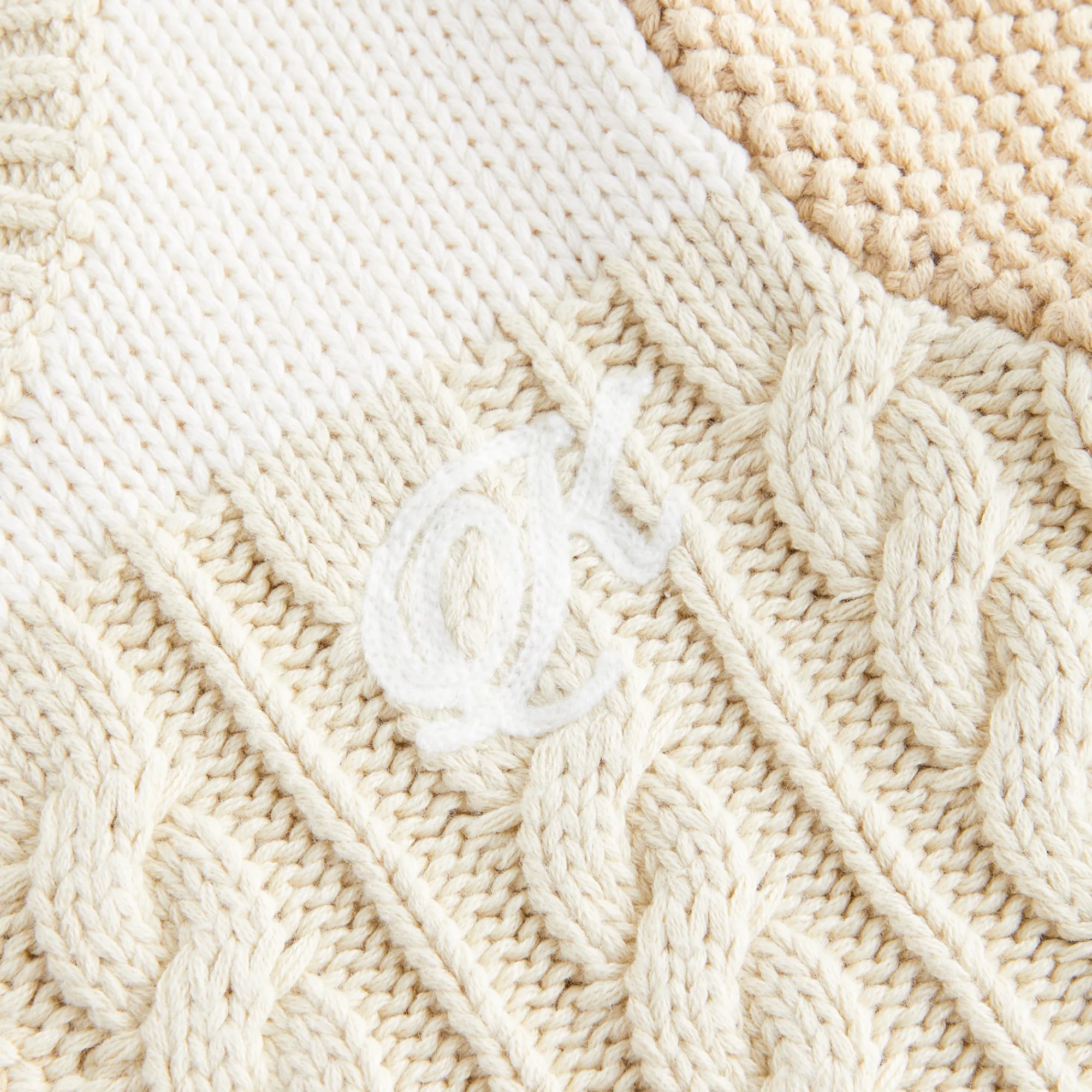 Online Kith Kids Patchwork Knit Crewneck Durum