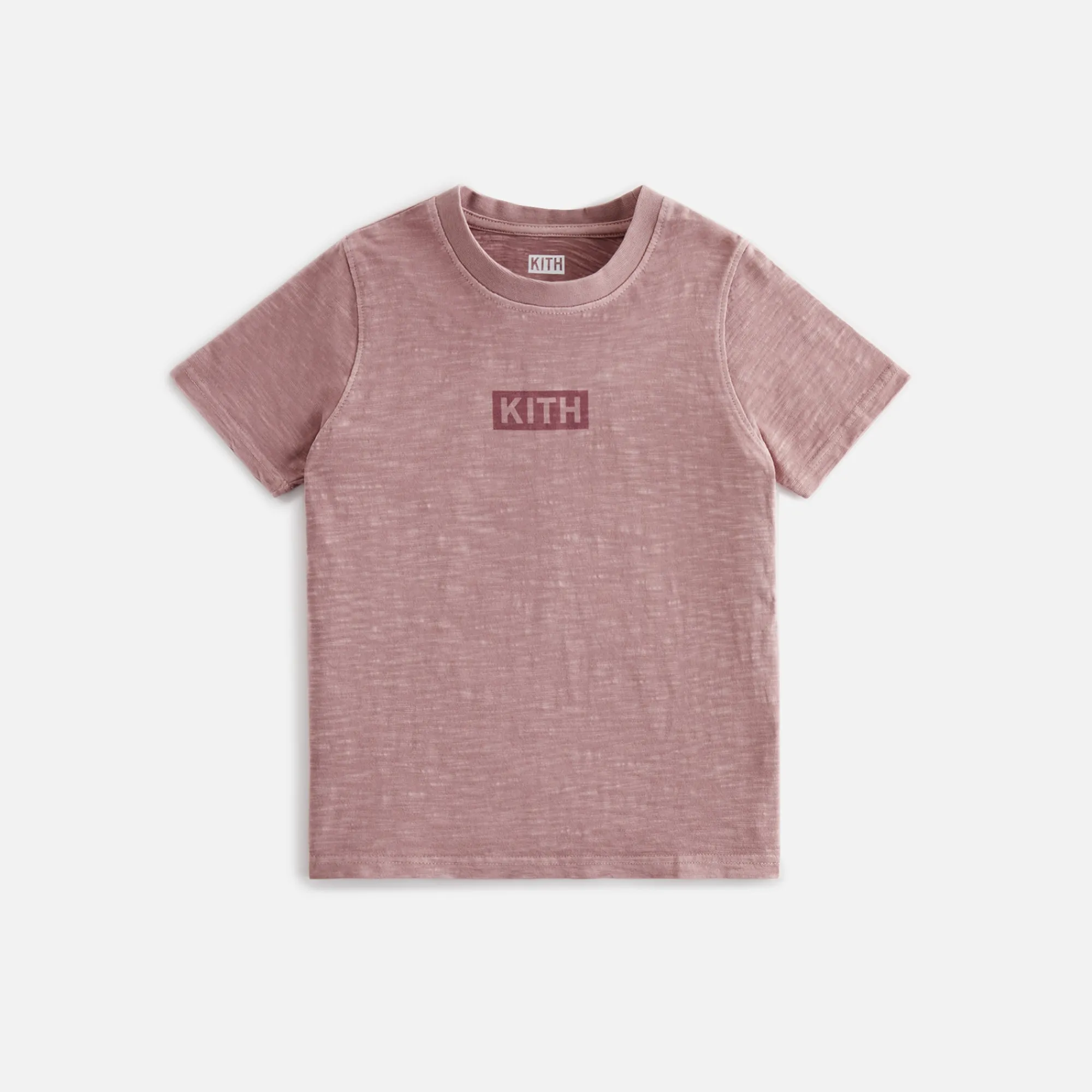Fashion Kith Kids Slub Classic Logo Tee Dusty Quartz
