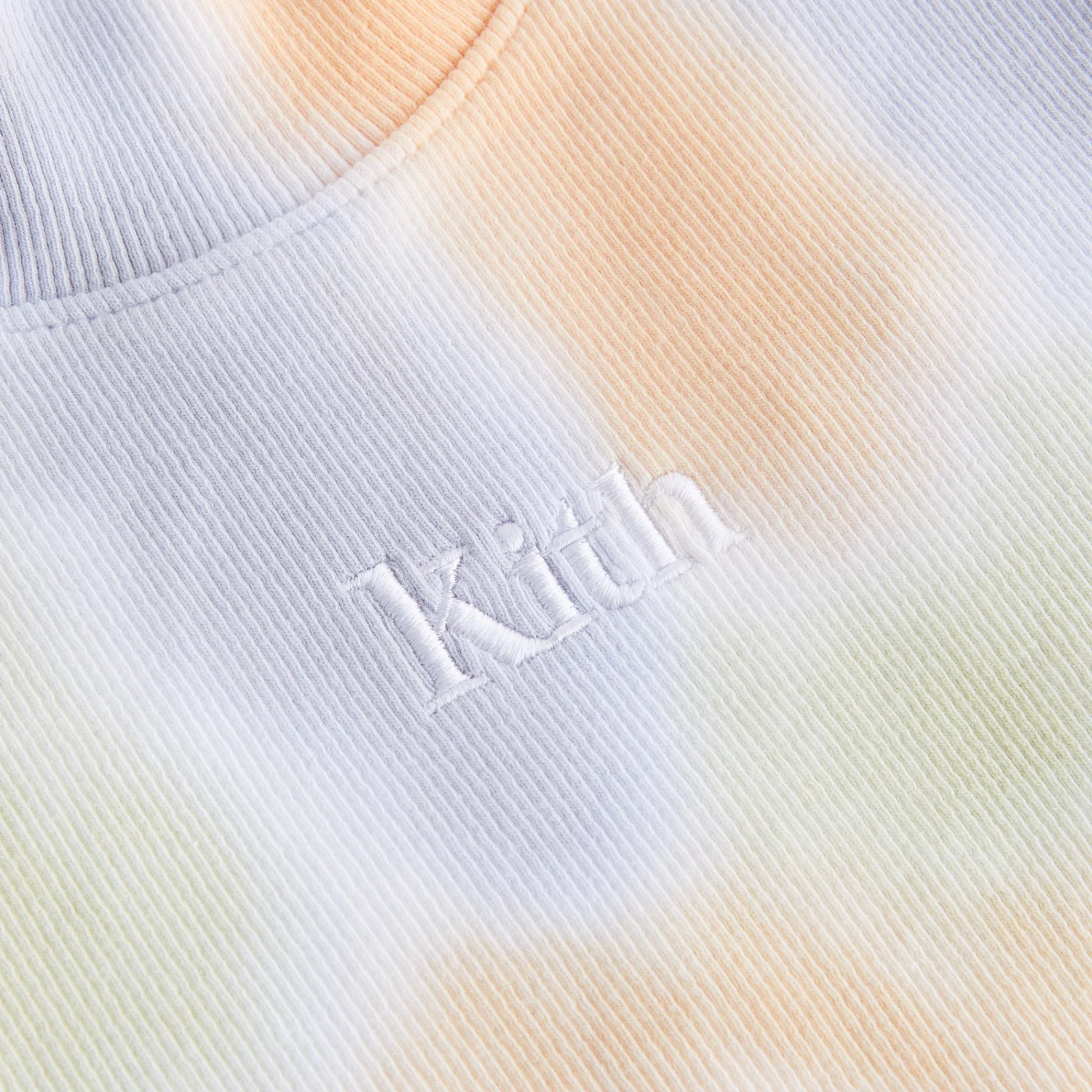 Fashion Kith Kids Tie-Dye Fitted Mockneck Tee Mint