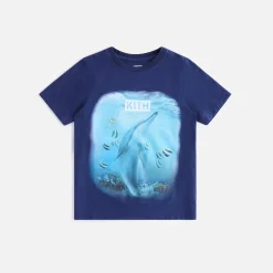 Flash Sale Kith Kids Underwater Vintage Tee Peacoat
