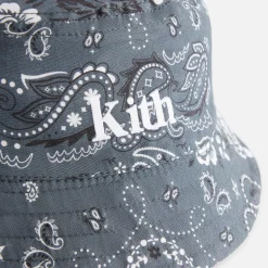 New Kith Kids Woodpoint Reversible Bucket Hat Court